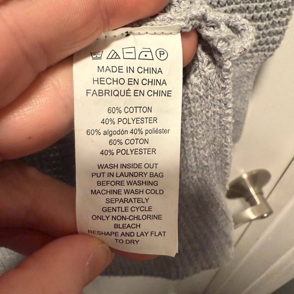 Michael Kors Solid Gray Ribbed Knit Turtleneck Lo… - image 4